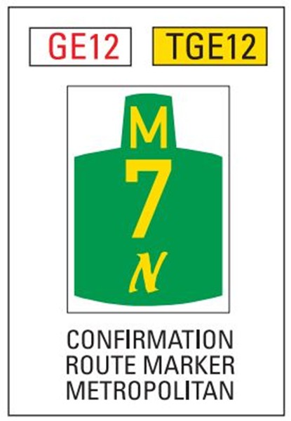 On numbered metropolitan routes
