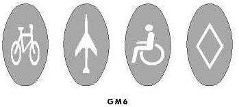 Road marking symbols
