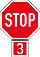 3-way stop