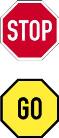 STOP/RY-GO sign