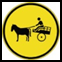 Animal-drawn vehicles only