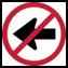 Left turn prohibited