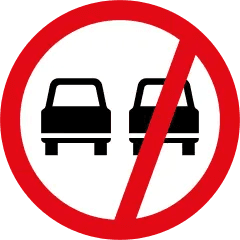 Overtaking prohibited