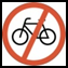 Pedal cycles prohibited