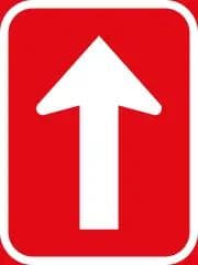 One-way roadway
