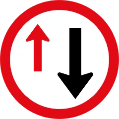 Yield to oncoming traffic