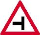 Side road junction from the left
