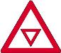 Traffic control “YIELD” ahead